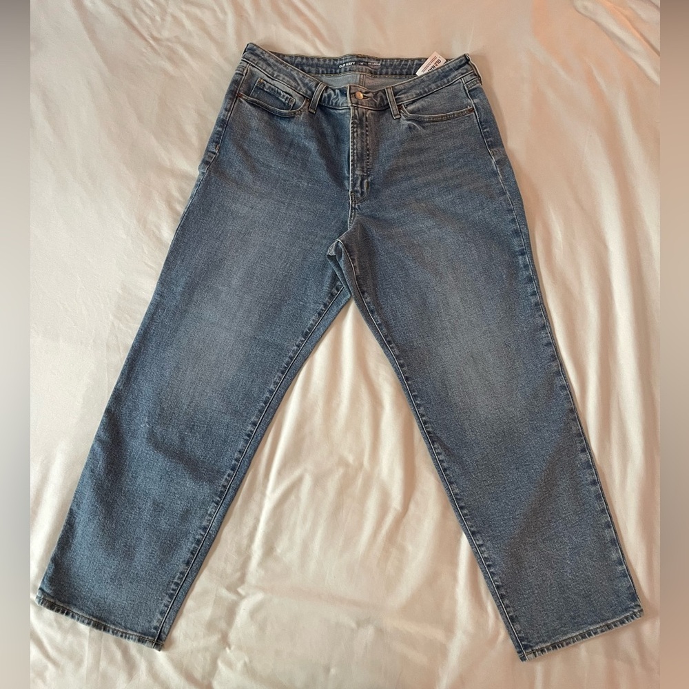 *NWT* Old Navy High-Rise OG Loose Jeans Medium Wash Size 16R - Picture 2 of 6